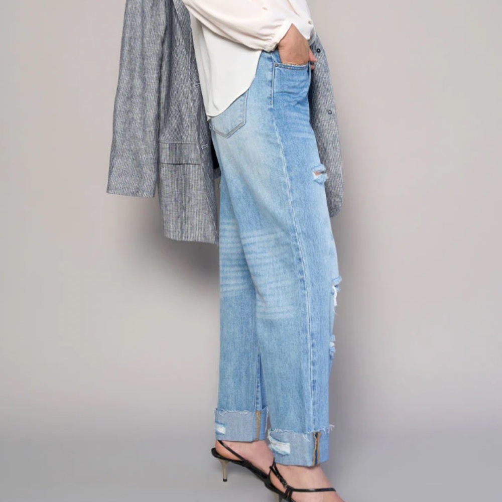Free Nation Insane Gene Crossover Waist Straight Leg denim jeans - Picture 4 of 12